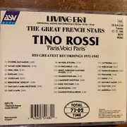 CD - Tino Rossi - Paris, Voici Paris