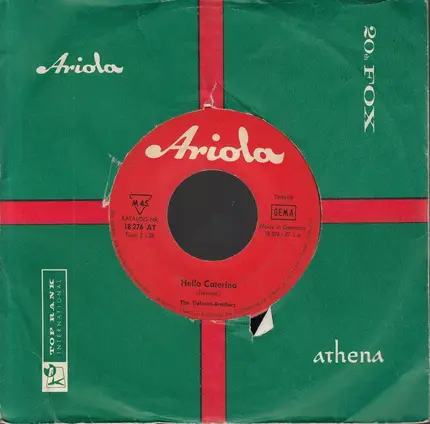 Tielman Brothers - Hello Caterina / Say You Are Mine