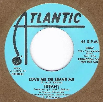 Tiffany - Love Me Or Leave Me