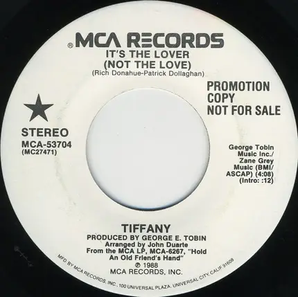 Tiffany - It's The Lover (Not The Love)