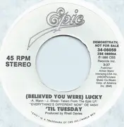 7inch Vinyl Single - 'Til Tuesday - (Believed You Were) Lucky