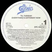 LP - 'Til Tuesday - Everything's Different Now