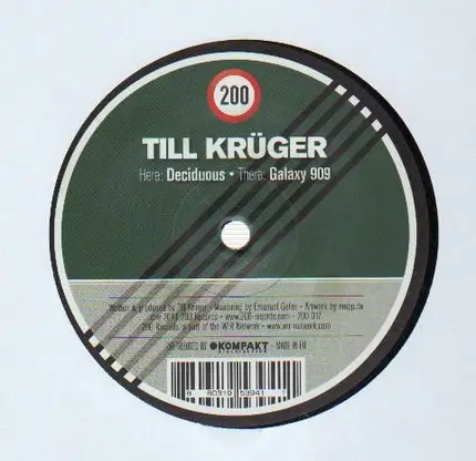 TILL KRÜGER - DECIDUOUS / GALAXY 909