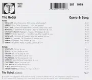 CD - Tito Gobbi - Opera Arias and Songs