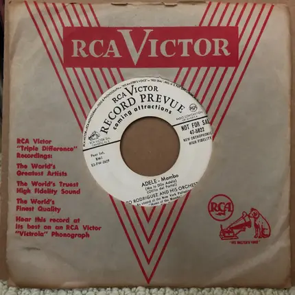 Tito Rodriguez & His Orchestra - Adele / El Baion