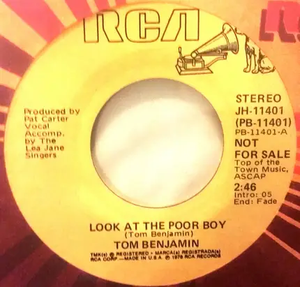 Tom Benjamin - Look At The Poor Boy