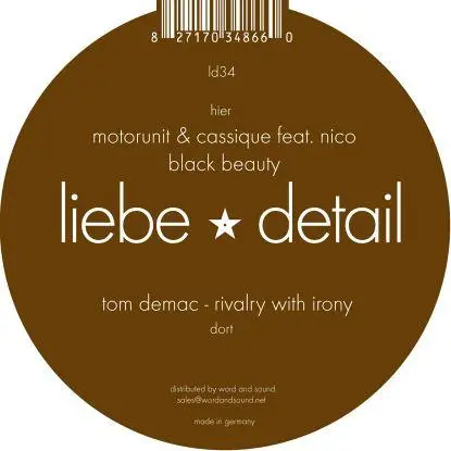 Tom Demac, Motorunit&cassique Feat Nico - Rivalry With Irony, Black Beautie