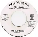 7inch Vinyl Single - Tom Everett & Ellen Margulies - Too Many Things