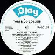 LP - Tom & Jo Collins - Where Are You Now