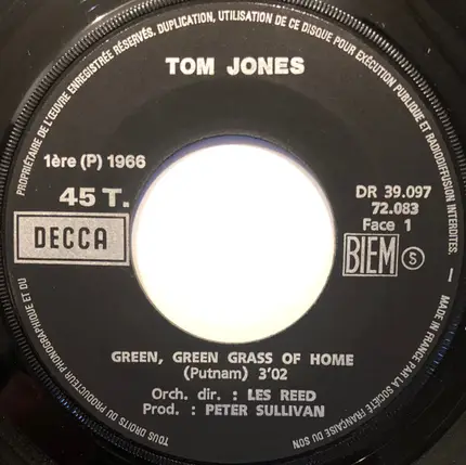 Tom Jones - Green Green Grass Of Home / If I Had You