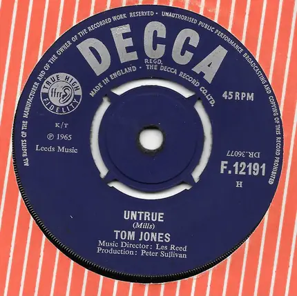 Tom Jones - With These Hands / Untrue