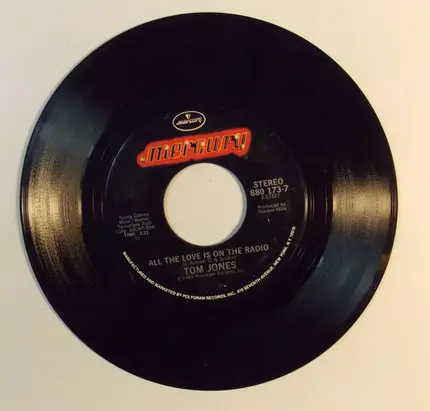 Tom Jones - You Are No Angel / All The Love Is On The Radio
