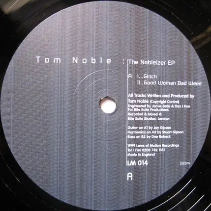 Tom Noble - The Nobleizer EP