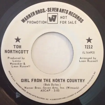 Tom Northcott - Girl From The North Country