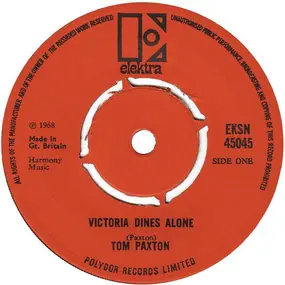 Tom Paxton - Victoria Dines Alone