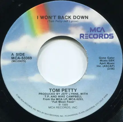 Tom Petty - I Won't Back Down