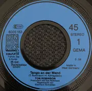 7inch Vinyl Single - Tom Robinson - Tango An Der Wand