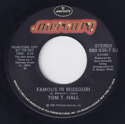 Tom T. Hall - Famous In Missouri