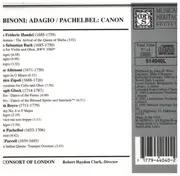 CD - Tomaso Albinoni , Johann Pachelbel , Georg Friedrich Händel , Johann Sebastian Bach , William Boyce - Adagio / Canon / Arrival Of The Queen Of Sheba
