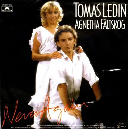 Tomas Ledin / Agnetha Fältskog - Never Again