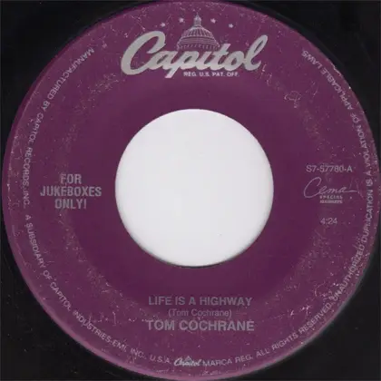 Tom Cochrane - Life Is A Highway / Emotional Truth