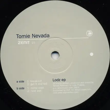 Tomie Nevada - Lodz EP