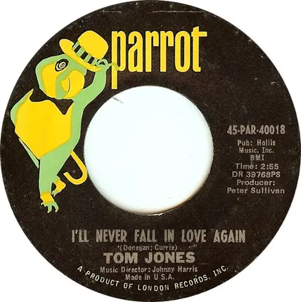 Tom Jones - I'll Never Fall In Love Again