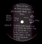 LP - Tommi - Fuchs Du Hast Die Gans Gestohlen, Gib Sie Nicht Mehr Her! - INCLUDES BOOKLET