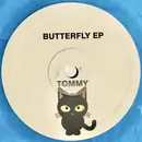 12inch Vinyl Single - Tommy The Cat - Butterfly EP - Blue Marbled Vinyl