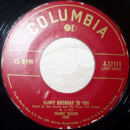 Tommy Tucker Time - Auld Lang Syne / Happy Birthday To You