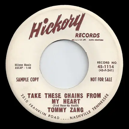 Tommy Zang - Take These Chains From My Heart