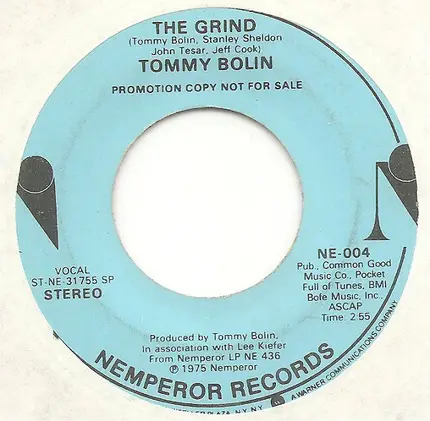 Tommy Bolin - The Grind