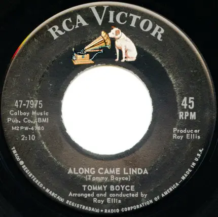 Tommy Boyce - Along Came Linda / You Look So Lonely