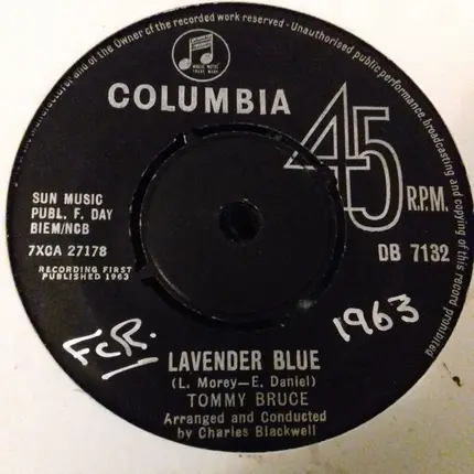 Tommy Bruce - Lavender Blue