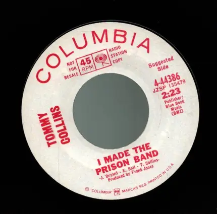 Tommy Collins - I Made The Prison Band / No Love Have I