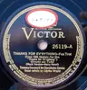 Schellack - Tommy Dorsey And His Clambake Seven - Thanks For Ev'rything / Do You Remember Last Night?