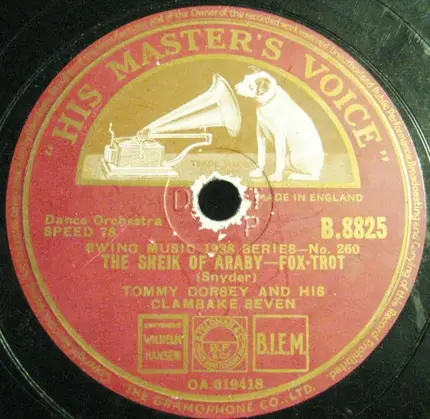 Tommy Dorsey And His Clambake Seven - Chinatown, My Chinatown / The Sheik Of Araby