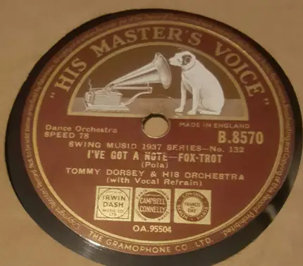 Tommy Dorsey And His Orchestra - Marie / I've Got A Note