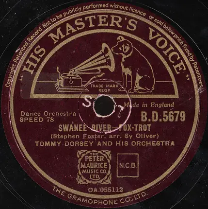 Tommy Dorsey And His Orchestra - Star Dust / Swanee River