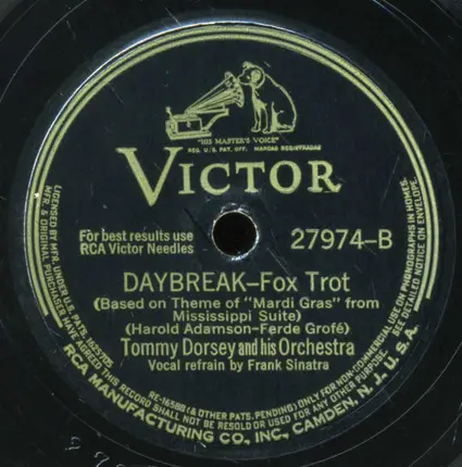Tommy Dorsey And His Orchestra - There Are Such Things / Daybreak