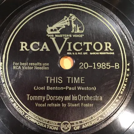 Tommy Dorsey And His Orchestra - There Is No Breeze / This Time