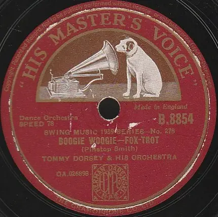 Tommy Dorsey And His Orchestra - Tin Roof Blues / Boogie Woogie