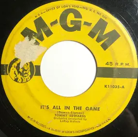 tommy edwards - It's All In The Game / All Over Again