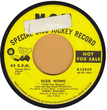 Tommy Edwards - As You Desire Me / Suzie Wong