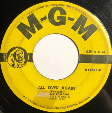Tommy Edwards - It's All In The Game / All Over Again