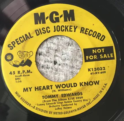 Tommy Edwards - I'm So Lonesome I Could Cry