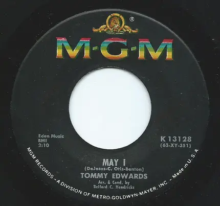 Tommy Edwards - Sometimes You Win Sometimes You Lose/May I