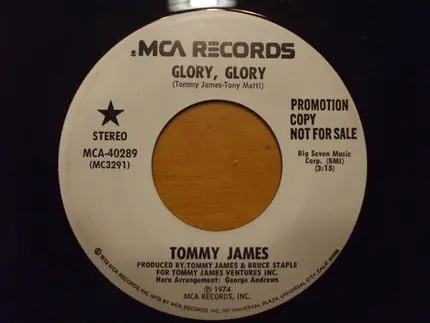 Tommy James - Glory, Glory