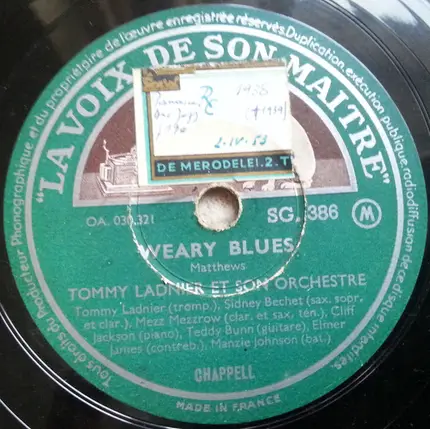 Tommy Ladnier And His Orchestra - Weary Blues / Jada