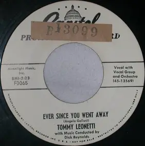 Tommy Leonetti - Ever Since You Went Away / Untied